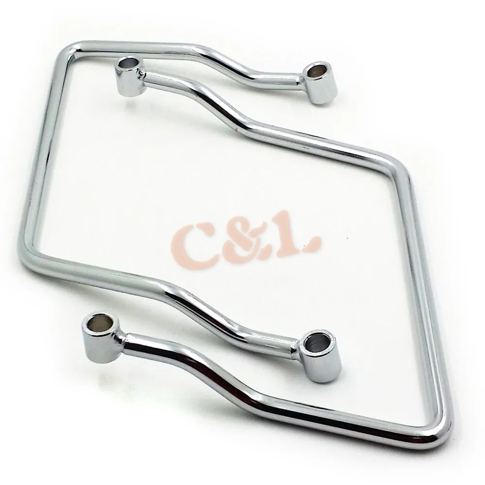 Хромированная подседельная сумка кронштейн для крепления на мотоцикле Suzuki C50 M50