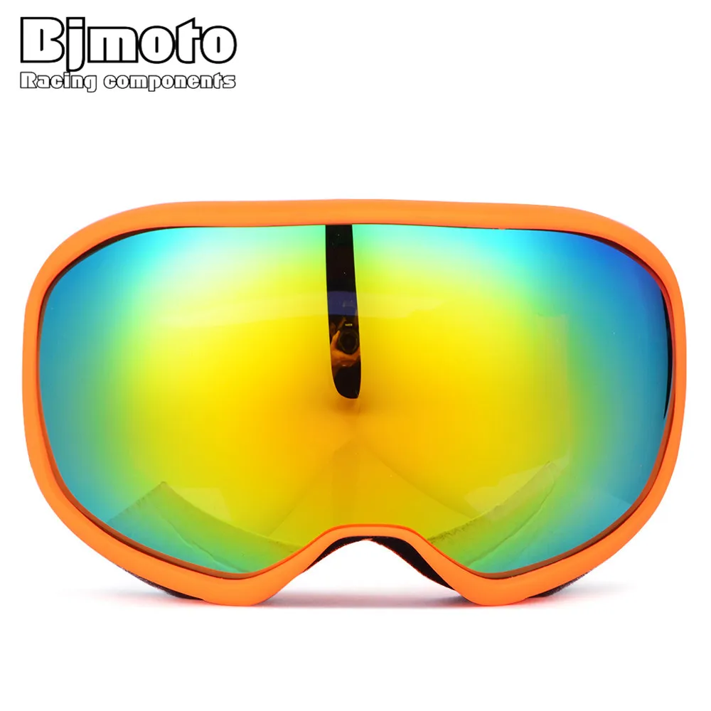 Брендовые лыжные очки BJMOTO с двойными линзами незапотевающие UV400 большие