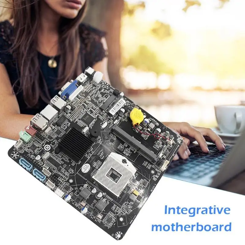 JINGSHA HM55 PGA988 Настольный ПК материнская плата DDR3 SATA II Mini ITX материнская плата для Мини хост/HTPC/рекламная машина/радио