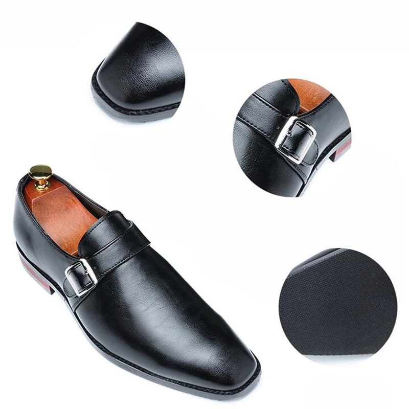 Итальянская кожаная мужская обувь Роскошная брендовая Туфли под платье жениха