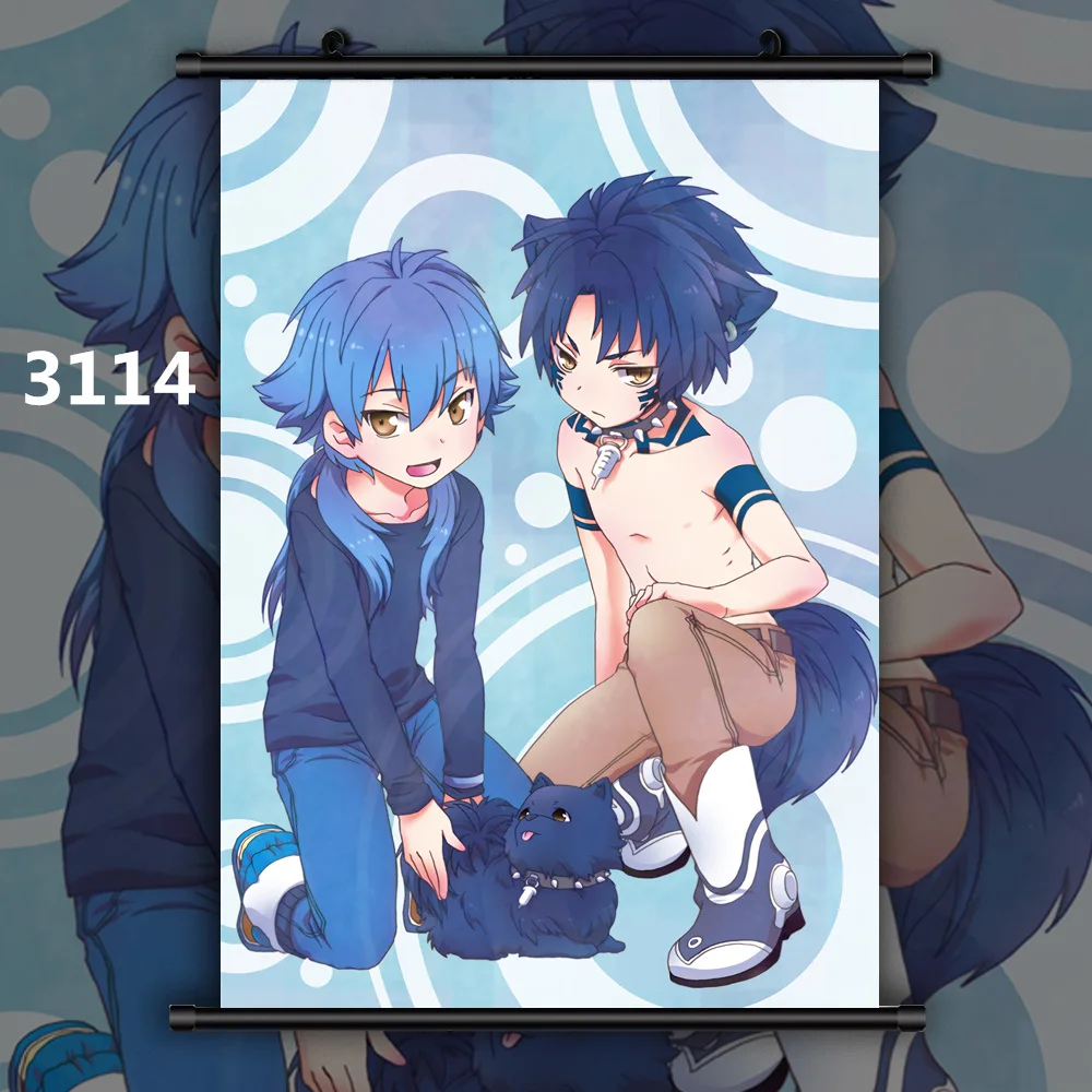 3114 Драматическое убийца BL Seragaki Aoba x Noiz Koujaku Аниме Манга настенный плакат свиток C - Цвет: 3114
