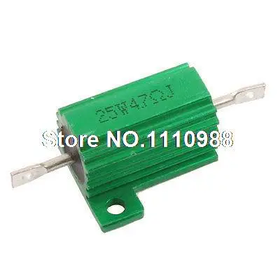 

Chassis Mounted 25W 4.7 Ohm 5% Aluminum Case Wirewound Resistor