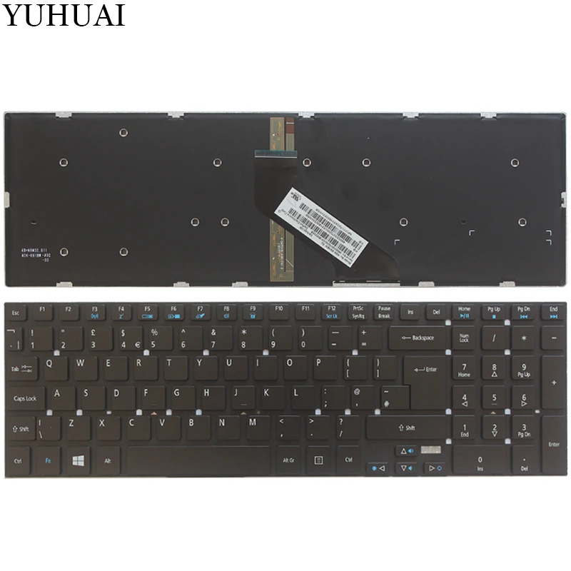 Новая клавиатура для компьютера c английской раскладкой для acer Aspire V17 Nitro VN7-791 VN7-791G подсветка Британская клавиатура