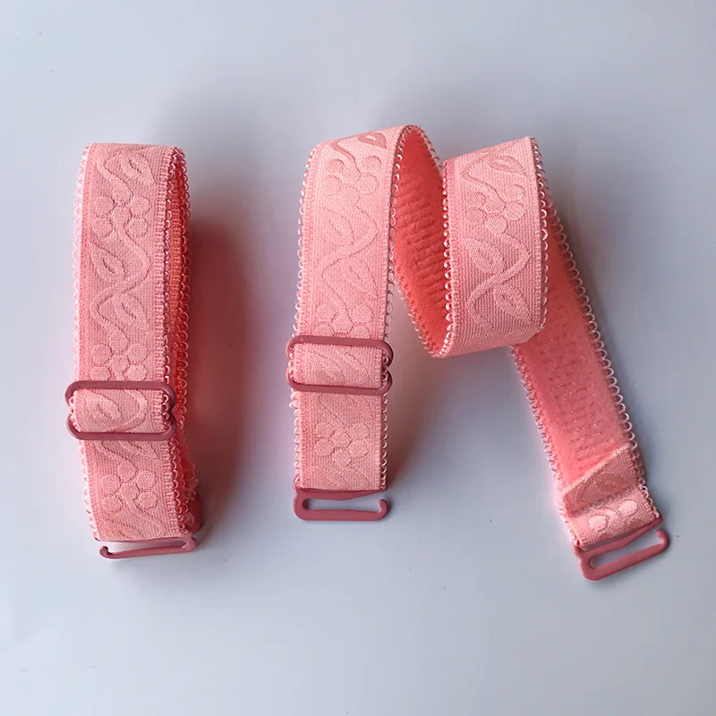 Watermelon Red La MaxPa, 1 пара, Ширина 1,5 см, Женский нескользящий бюстгальтер, ремни, женские, Двойные Плечи, эластичный, женский бюстгальтер, ремень, аксессуары k250 - Цвет: Watermelon Red