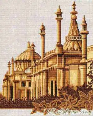 

Needlework 14CT 16CT 18CT Cross Stitch, DIY Count Cross Stitch, Embroidery Set,Nostalgic ancient castle