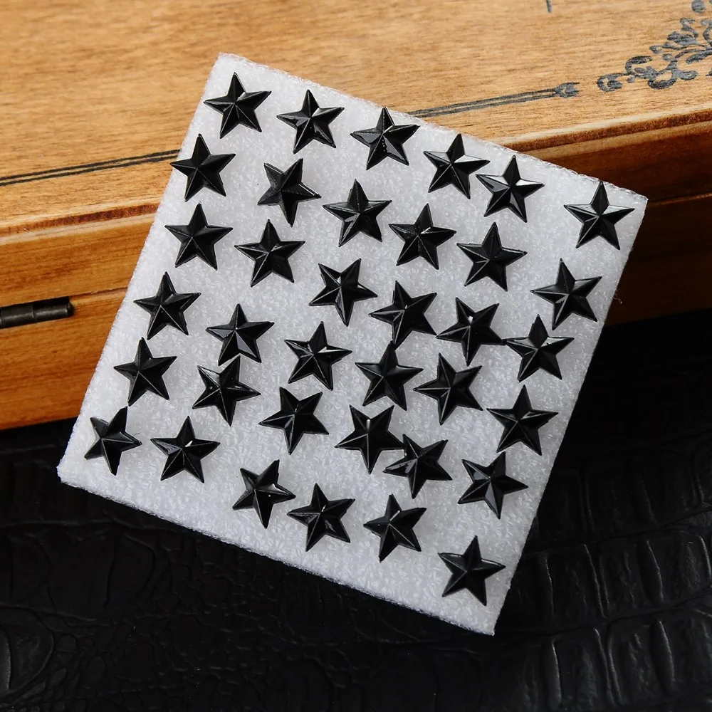 

Маленькие простые пластиковые серьги-гвоздики с геометрическим листом в форме звезды, очаровательные ювелирные изделия с листьями для жен...