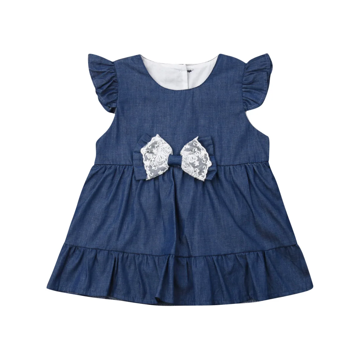 Летний детский комбинезон для маленьких девочек платье одежда джинсовый с