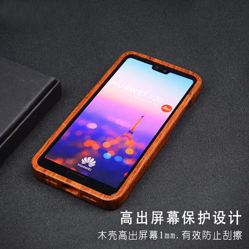 SemgCeKen Роскошные Натуральная жесткий задняя деревянная чехол для Huawei p20 pro p 20 p20pro