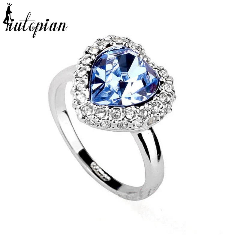 Italina Rigant 18К Настоящее Позолоченное Кольцо В Виде Сердца Для Женщин Изготовлено С