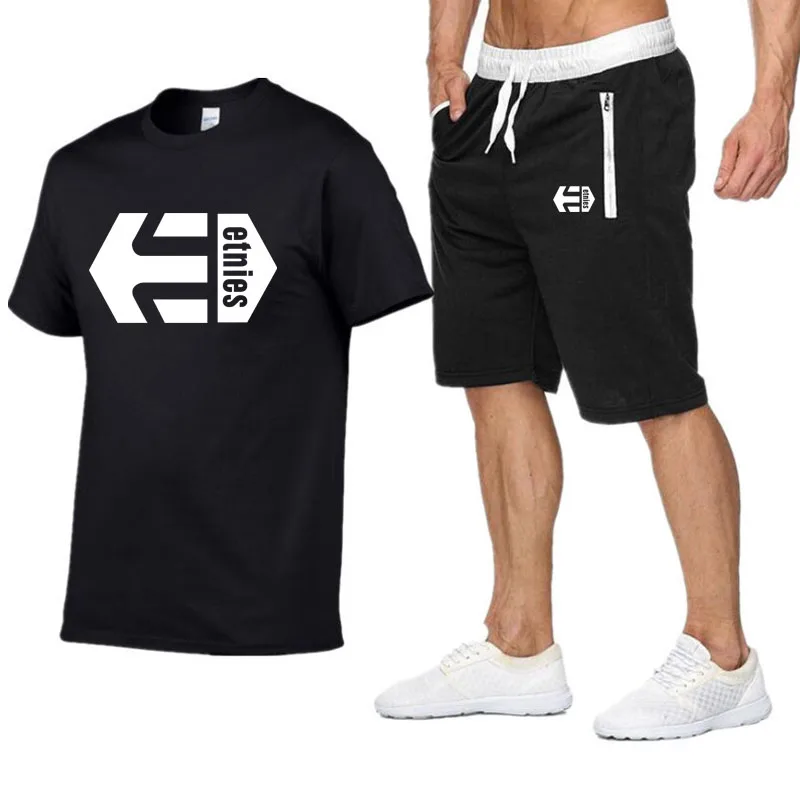 Последняя модель Etnies Мужская Повседневная футболка тренажерные залы фитнес