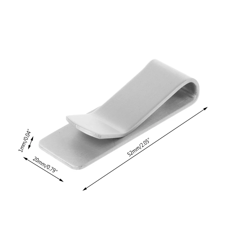 THINKTHENDO стальной зажим для денег из нержавеющей стали прочный металлический Карманный держатель кошелек Кредитная карта
