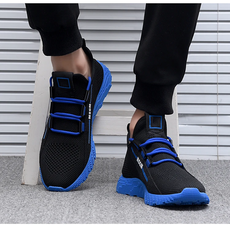 Марка vesonal/Новинка года; сетчатые мужские туфли Flyknit; Повседневные Легкие дышащие удобные мужские кроссовки для прогулок; теннисная обувь