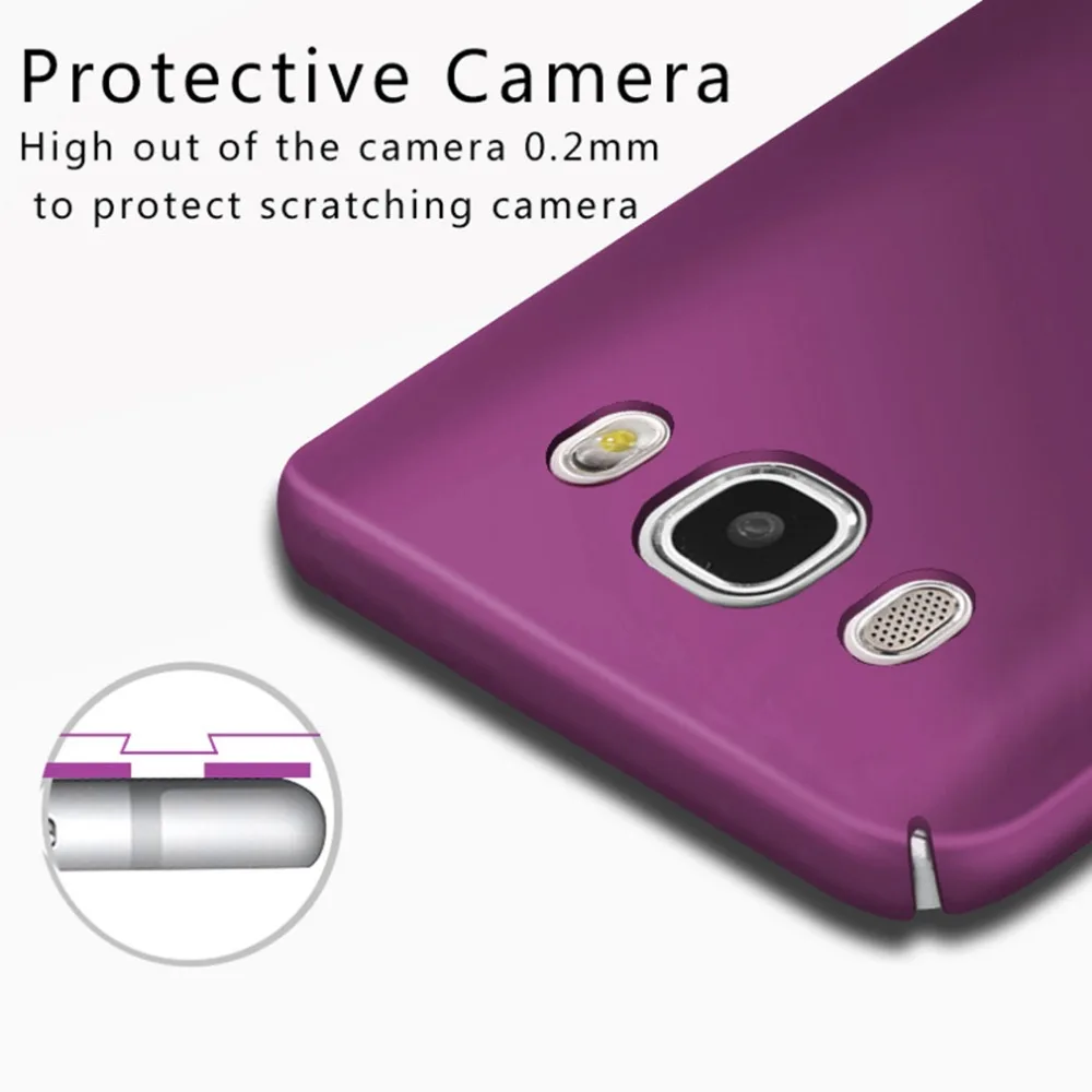 Luxury Design Frosted Phone Case For Samsung Galaxy J5 2016 PC Hard Back Cover J5108 Bags |