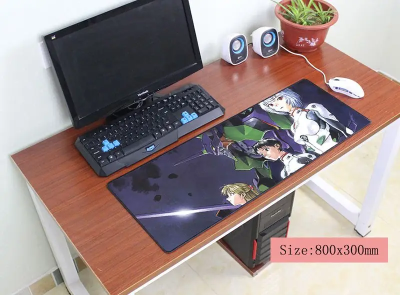 Evangelion Коврик для мыши 800x300x3 мм коврик для мыши notbook компьютерный коврик для мыши большой игровой коврик для мыши геймера к клавиатуре коврики для мыши - Цвет: size 800x300x3mm