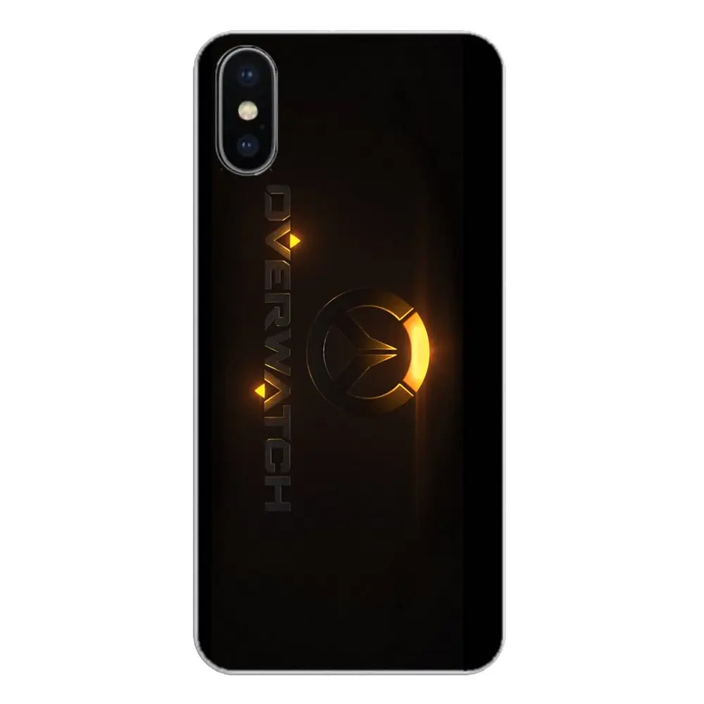 OW логотип Overwatch игровой рисунок для Apple iPhone 4 4S 5 5S 5C SE 6 6S 7 8 X XR XS Plus MAX силиконовый