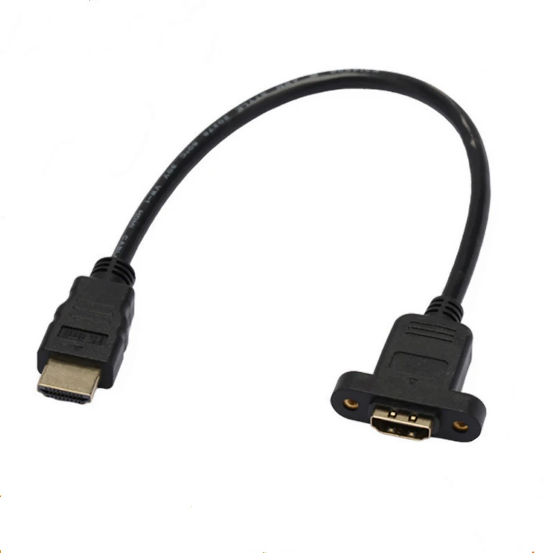 Совместимому с HDMI Мужской к женскому удлинитель для головок золото совместимому