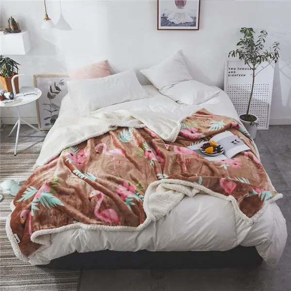 style3 Новые Мягкие флисовые пледы со снежинками, двухслойные толстые зимние плюшевые пледы на диван, покрывала для кровати, покрывала 200*230 см - Цвет: style3