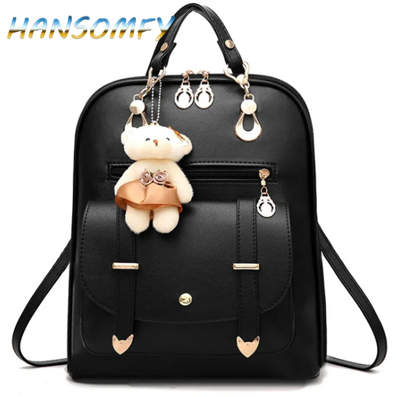 Школьная сумка для девочек подростков 2019 чистый цвет милый модный рюкзак