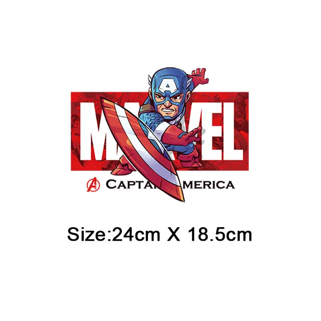 NO.1 Marvel наносимые с помощью утюга наклейки Супермен железный человек патчи для одежды куртка патч Железный На передачи для футболки diy патч Супер качество - Цвет: NO.1