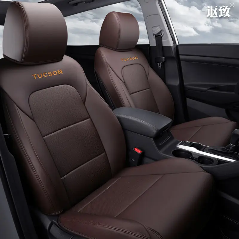 Artificial leather A Новые 6D автомобильные сиденья, специальные настройки, индивидуальная подушка сиденья, старшая кожа, автомобильный коврик, для hyundai Tucson автостайлинг - Название цвета: Artificial leather A
