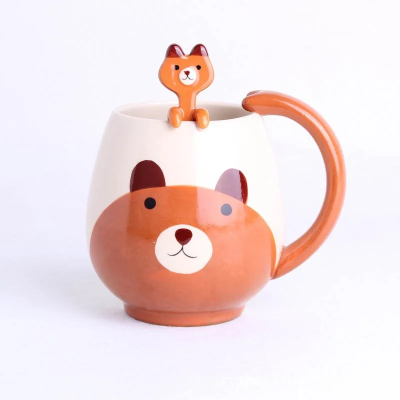 Zakka Мультяшные милые животные кошка креативная керамическая молочная чайная чашка кофе nespresso кружка caneca taza фарфор Сублимация Муми-троллей подарки