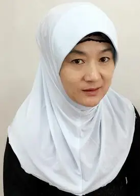 Зазор круговой сплошной цвет простой один кусок хиджаб мусульманский |