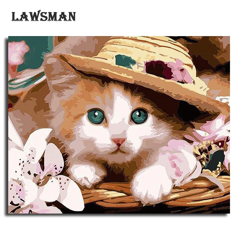 LAWSMAN framelsee diy картина маслом по номеру расписанную холст для живописи Главная