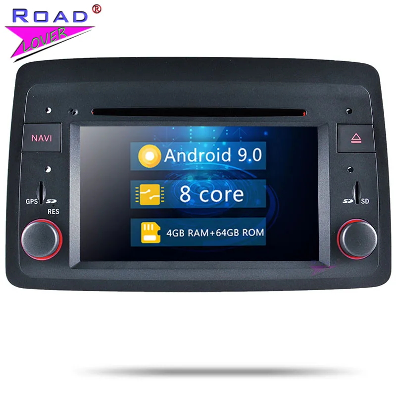 Авторадио Android 9,0 автомобильный dvd-плеер аудио для Fiat Panda 2004-Стерео gps навигация радио мультимедиа двойной Din автомагнитол