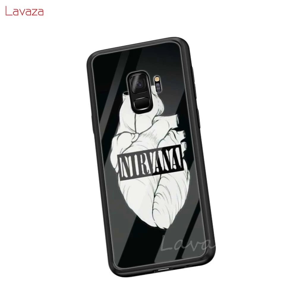 TG8 Lavaza группа Нирвана Мягкий чехол из закаленного стекла для samsung Galaxy Note 8 9 A30 A50 A70 S8 S9 S10 Plus - Цвет: TG8
