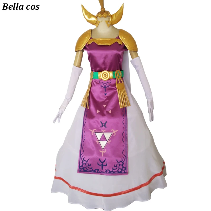 Костюм для косплея The Legend of Zelda Princess фиолетовое платье по индивидуальному заказу