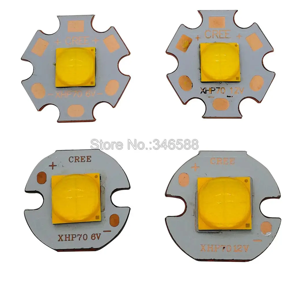 Светодиодный излучатель Cree XHP70.2 холодный белый/нейтральный белый/теплый белый