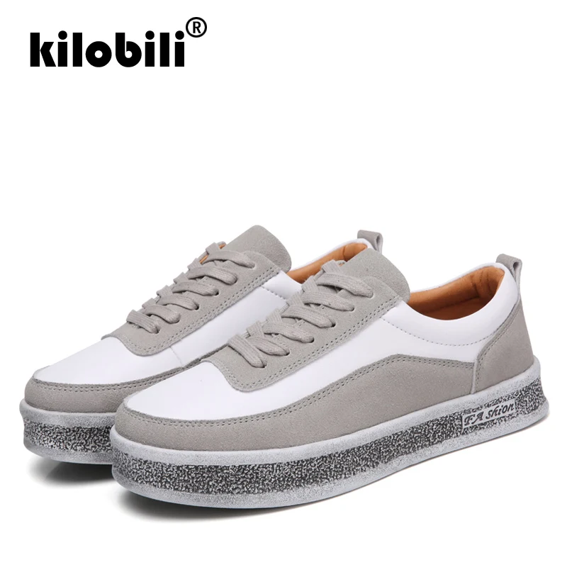 Kilobili/2019 г. весенние женские повседневные кроссовки замшевые туфли на плоской
