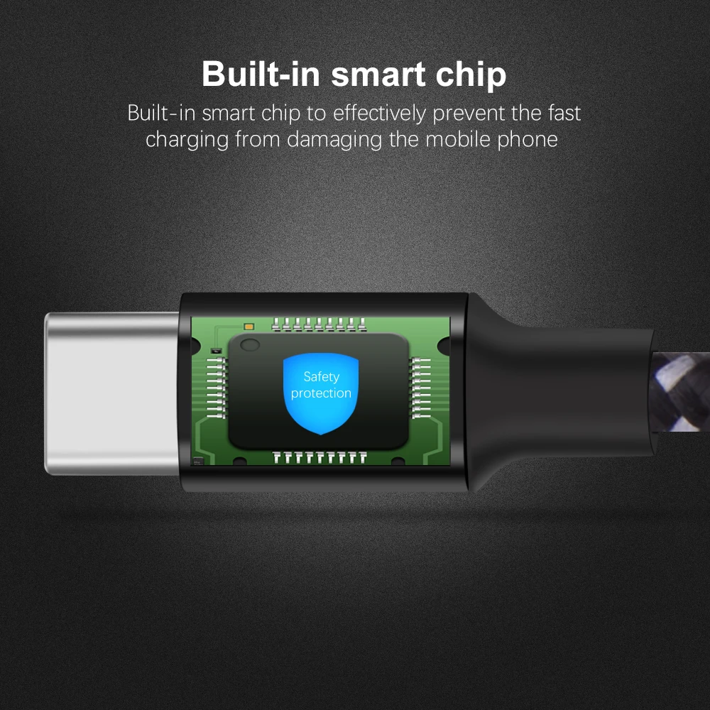 Кабель USB Type C OLAF кабель 2 4 А для быстрой зарядки и передачи данных Samsung S9 S8 Huwei mate 20