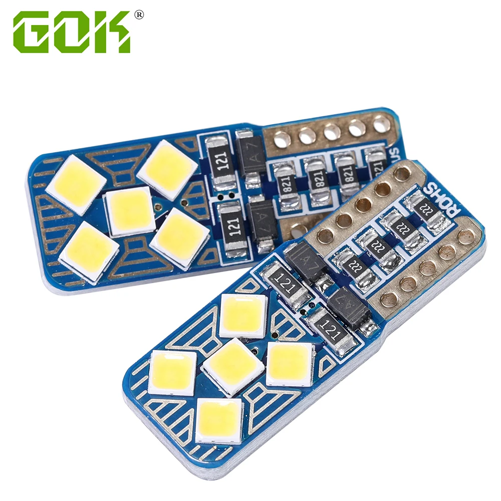 100 шт. Автомобильный светодиодный T10 192 194 168 W5W лампы 10SMD 3030 автомобиля задний