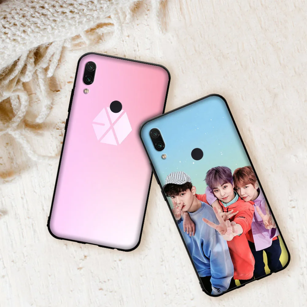 Роскошный мягкий чехол Kpop EXO для Xiaomi Redmi Note 7 4 4X6 Pro 5 Plus 5A 6A Go S2
