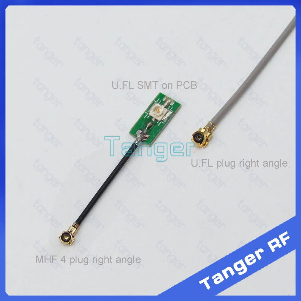 Tanger IPX IPEX U.FL Гнездо SMT на PCB к MHF4 штекер под прямым углом 0 81 мм RF коаксиальный