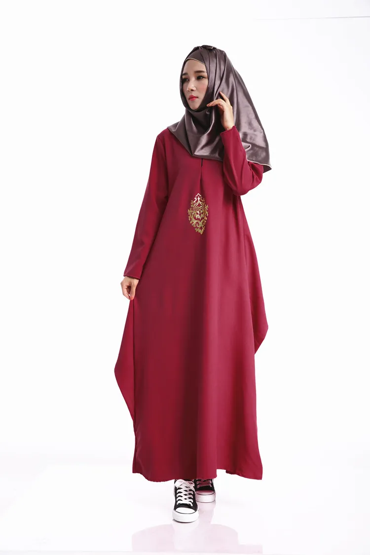 2016 Модное Длинное Платье abaya для мусульманской девушки Турецкая женская одежда