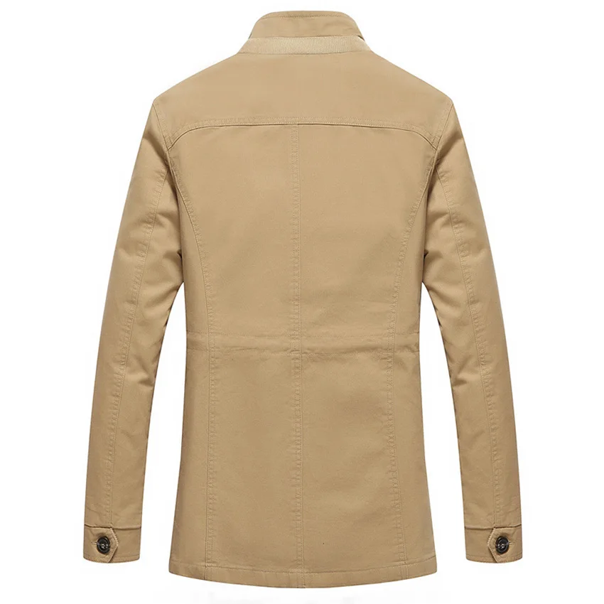 Free Shipping Mens Jackets Autumn New Mid Aged Men Business Thin Jacket Outwear Coat Plus Size M-5XL 95D | Мужская одежда