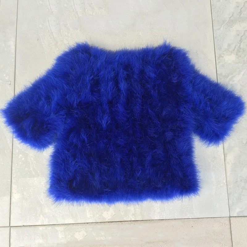 Jancoco Max новый стиль для женщин настоящий Страус Меховая куртка или леди зима