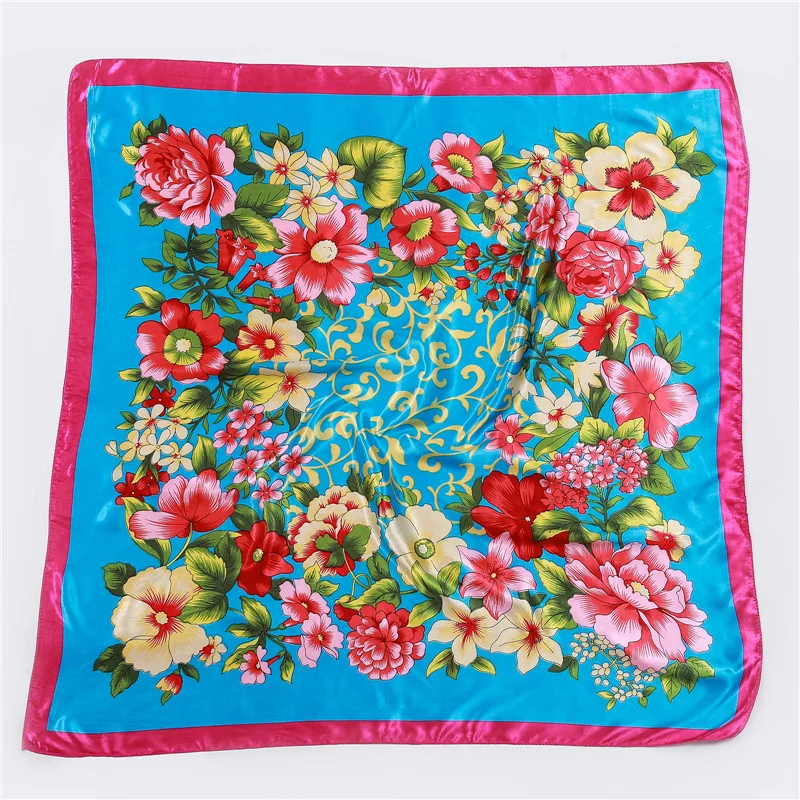 Женская сумка с ручкой и принтом многофункциональный головной платок Femme Foulard Soie