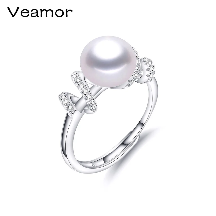 Новое поступление высокое качество CZ кольцо покрытое белым серебром микро