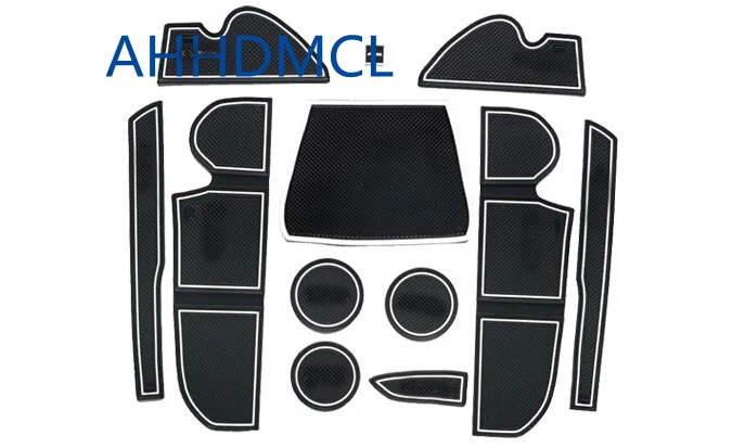 

Car Door Gate Slot Mats Cup Armrest Storage Pad Mat For Ford Kuga 2013 2014 2015