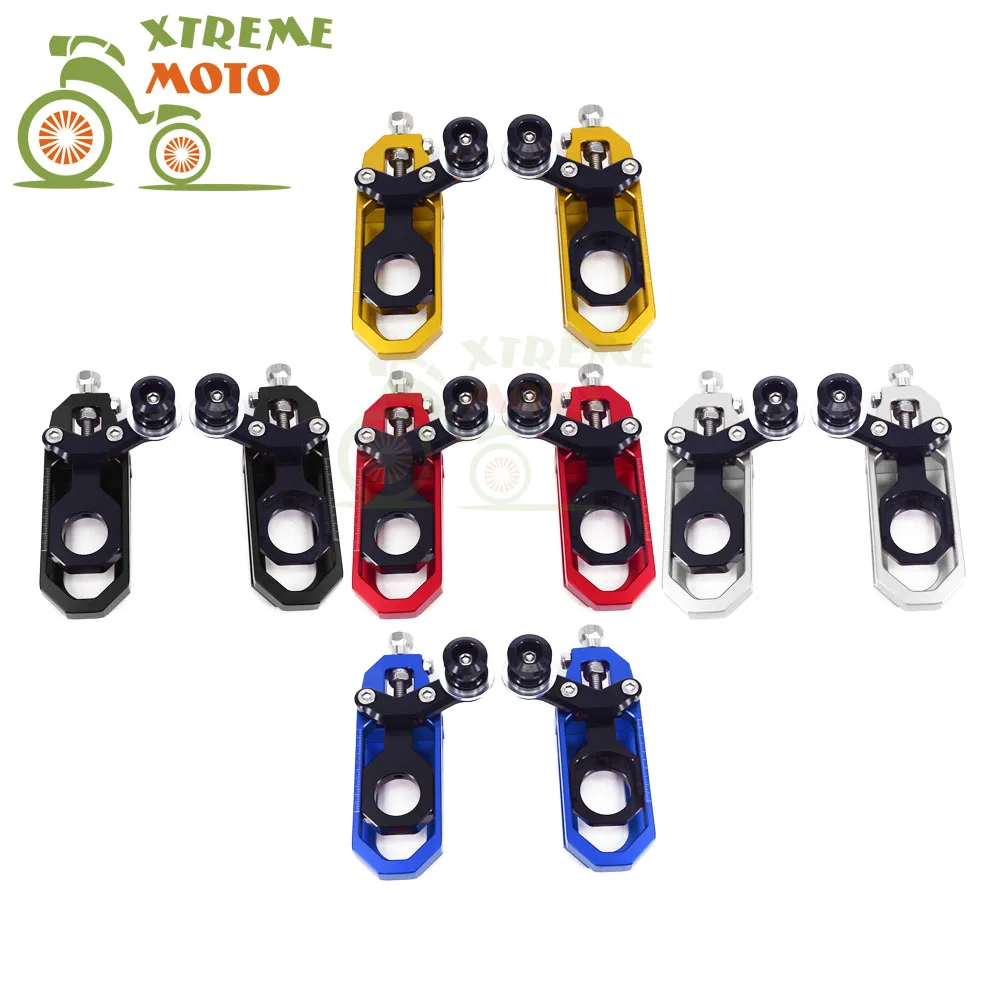 

Motorcycle CNC Chain Adjusters Tensioners With Spool Fit for YAMAHA YZF R6 2008-2015 08 09 10 11 12 13 14 15