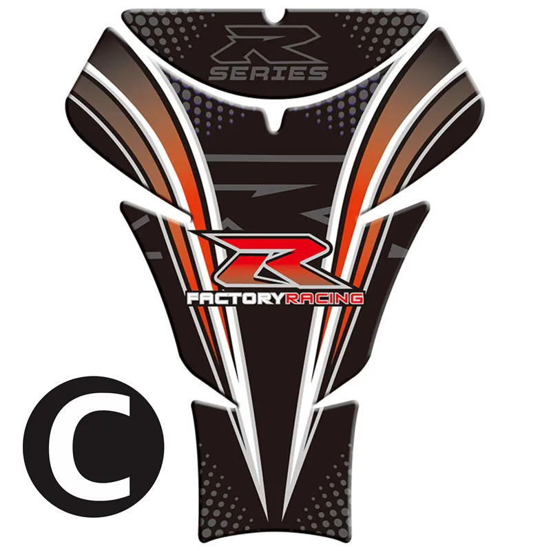 C Мотоцикл 3D топливный бак Pad защитные наклейки для Suzuki GSXR 600 750 1000 - Цвет: C