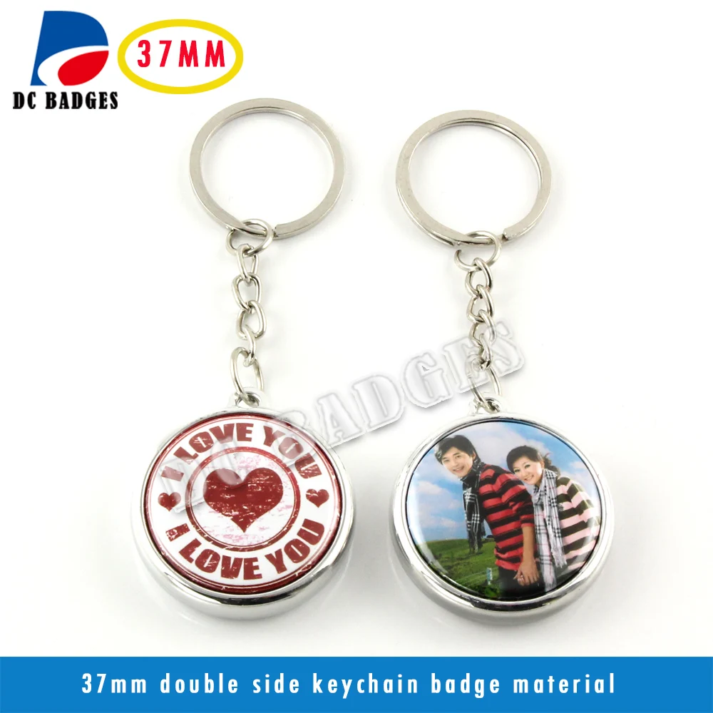 

High Quality 37mm blank badge keychain buttom machine material 500sets