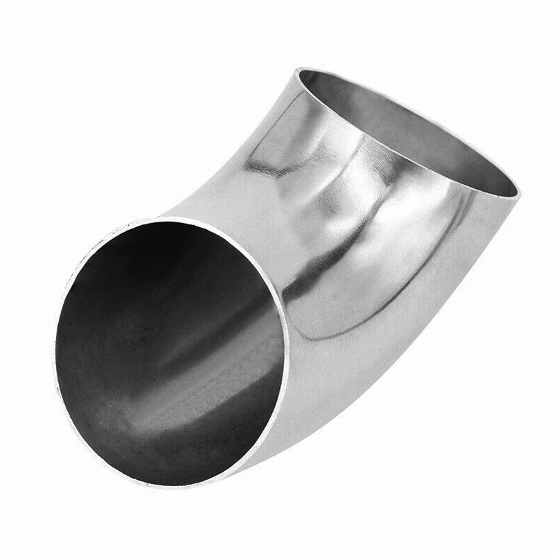 Hot 2Pcs 2.5Inch/63mm Car Exhaust Pipe Stainless Steel 90 Degree Bend Elbow Tubes J99 |
