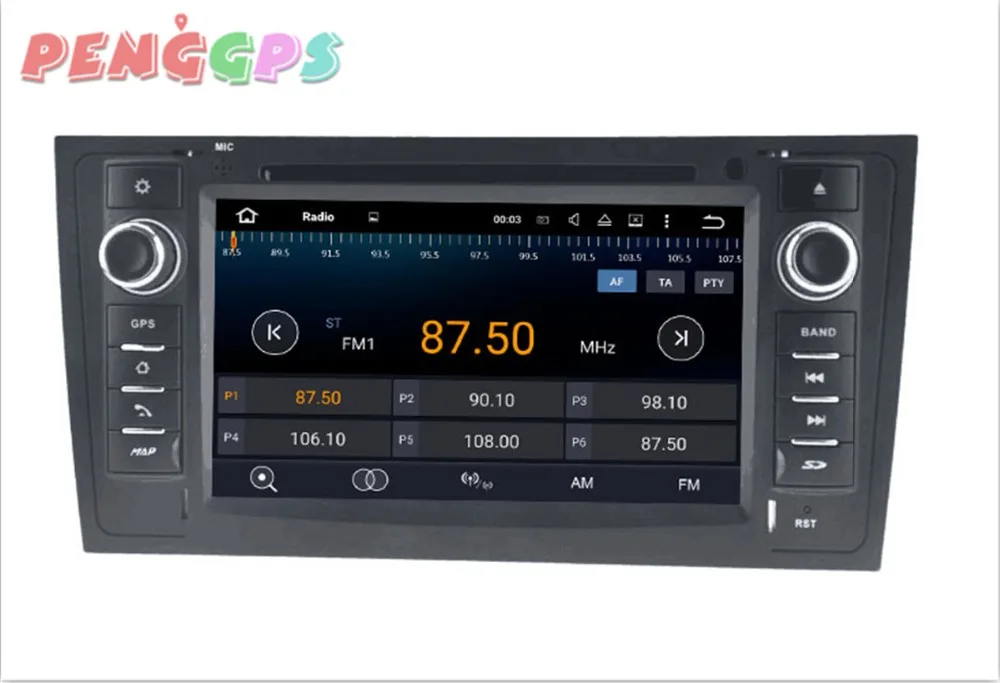 2 din Android 8 0 7 1 автомобильное радио DVD плеер gps Стерео + Navi головное устройство для Audi
