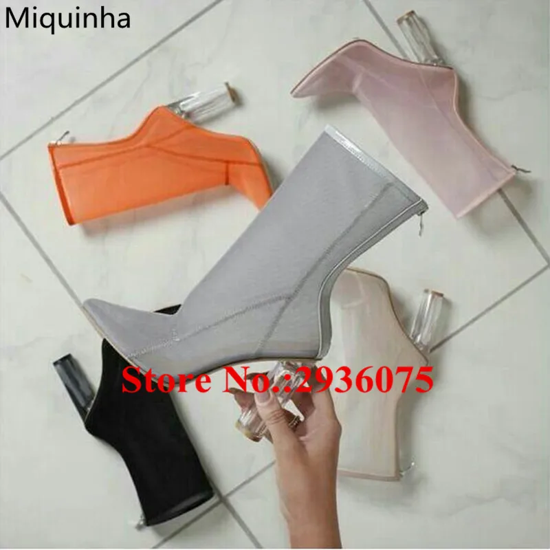 Дамы Воздухопроницаемой Сеткой Сексуальная Летние Ботильоны Острым Носом