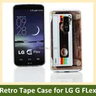 Чехол для LG G Flex D958 с ретро-кассетной лентой и принтом в горошек мягкий гелевый Чехол из ТПУ чехол для телефона