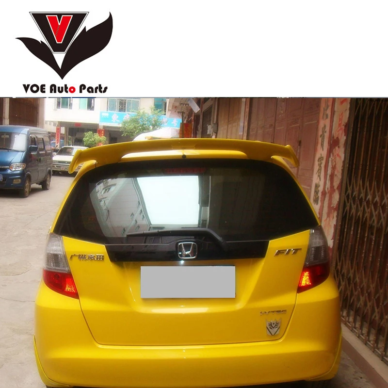 2008 2013 Fit/Jazz Mugen Style АБС пластик задний спойлер на крышу для Honda Fit/Jazz|spoiler camry|spoiler for